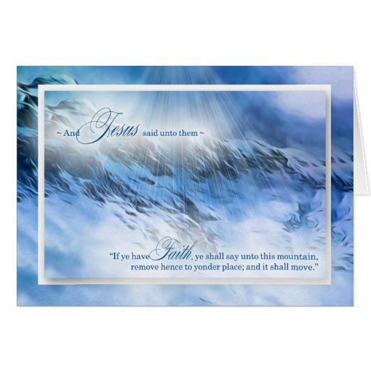 Matthieu 17:20 Rien n'est impossible Montagnes Ble (Devant horizontal)