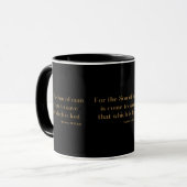 Matthieu 18:11 KJV Bible Écriture Mug à deux tons (Devant gauche)