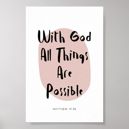 Matthieu 19:26 poster (Devant)