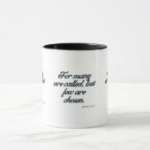 Matthieu 22:14 KJV Bible Verse Mug à deux tons (Centre)