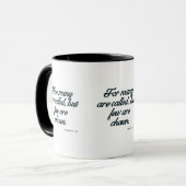 Matthieu 22:14 KJV Bible Verse Mug à deux tons (Devant gauche)