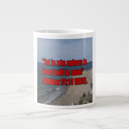 Matthieu 24:13 WEBU Mug (Devant)