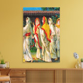 Matthieu 25:1-13 La toile Vierge Foolish et Sise (Insitu(Salon))