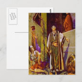 Matthieu 26:69-75 Pierre Denies Jésus carte postal (Devant / Derrière)