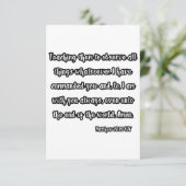 Matthieu 28:20 Bible Verse Carte de voeux (Debout devant)
