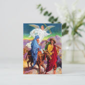 Matthieu 2:13-18 Fuir en Egypte carte postale (Debout devant)