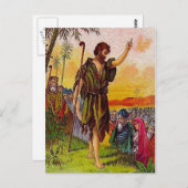 Matthieu 3:1-6 Repérer carte postale (Devant / Derrière)