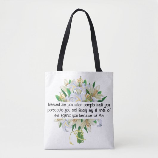 Matthieu 5:11 Sac fourre-tout (Devant)