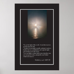 Matthieu 5:13-16 Poster des Écritures
