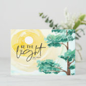 Matthieu 5:14 Soyez la lumière de la Bible carte c (Debout devant)