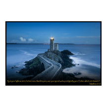 Matthieu 5:16 Christian Bible Verse Poster