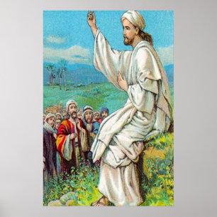 Matthieu 5:1-12 Ceux qui sont bénis affiche