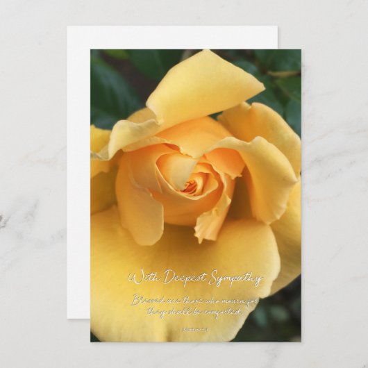 Matthieu 5:4 Carte de sympathie (Devant / Derrière)