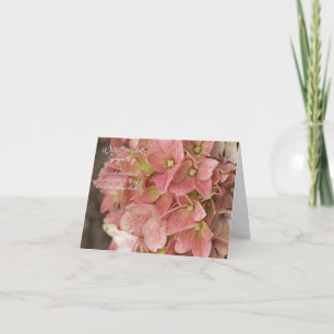 Matthieu 5:4 Carte de sympathie Hydrangea