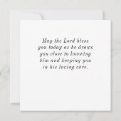 Matthieu 5:8 Bienheureux sont les cœurs purs Carte (Dos)