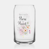 Matthieu 5:8 Heureux sont Pure dans la Fleur du Co (Recto)