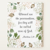 Matthieu 5 9 Heureux sont les Peacemakers Béatitud (Dos)