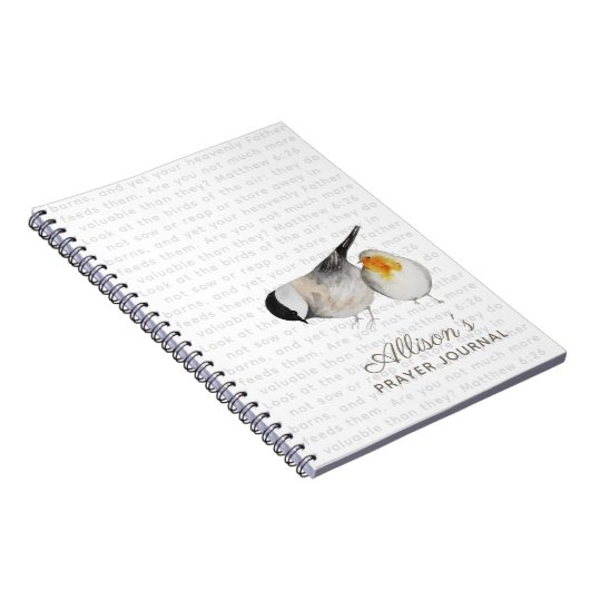 Matthieu 6:26 Journal de prière des oiseaux d'aqua (Côté Droit)