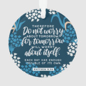 Matthieu 6:34 Verse de la Bible (dos)