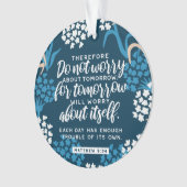 Matthieu 6:34 Verse de la Bible (devant)