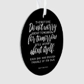 Matthieu 6:34 Verse de la Bible (devant)