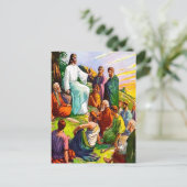 Matthieu 6 Jésus enseigne à ses abonnés carte post (Debout devant)