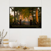 Matthieu 7:13-14 Poster de la Bible chrétienne (Cuisine)