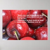 Matthieu 7:19, 20 Ecriture Poster (Devant)