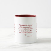 Matthieu 7:5 KJV Bible Verse Mug à deux tons (Centre)