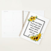 Matthieu 7:7 Bible Verse Calendrier Planificateur (Devant avec enveloppe)