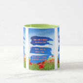 Matthieu 7:7 KJV Bible Verse Pic Mug à deux tons (Centre)
