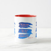 Matthieu 7:7 KJV Verse Bible Mug à deux tons (Centre)