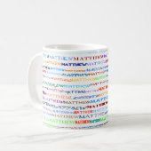 Matthieu Texte Design II Mug II (Devant gauche)