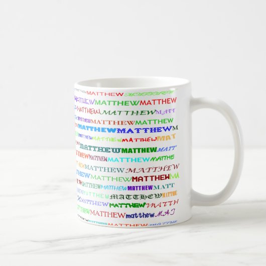 Matthieu Texte Design II Mug II (Droite)