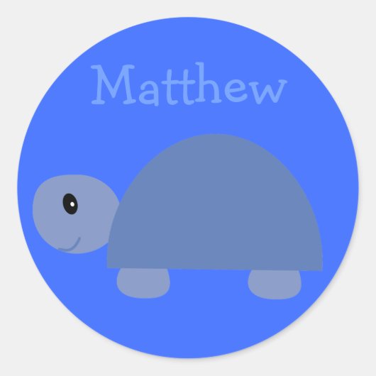 Matthieu's mignon stickers de tortue caricaturale (Devant)
