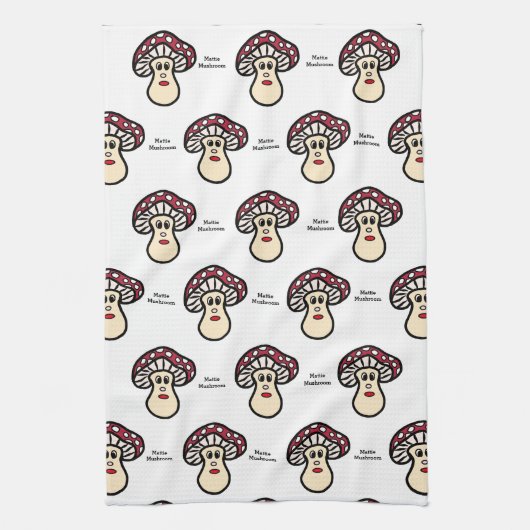 "Mattie Mushroom", keukenhanddoeken (Verticaal)