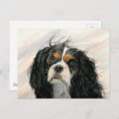 Mattie the King Charles Cavalier Spaniel Briefkaart (Voorkant / Achterkant)