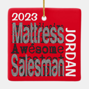 Mattress Salesman Extraordinaire CUSTOM Keramisch Ornament