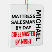 Mattress Salesman Grillmaster CUSTOM Keramisch Ornament (Rechts)