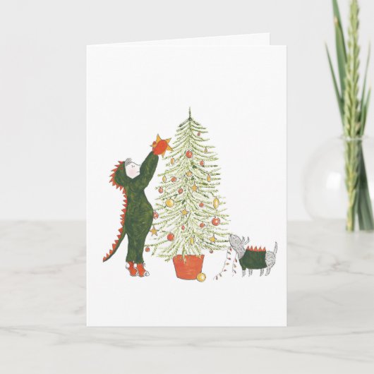 Matty en Ty kerstkaart Kaart (Voorkant)