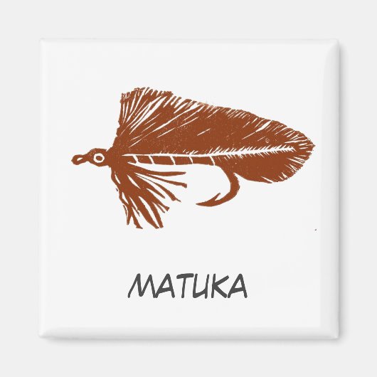 "Matuka Brown" Flyfish Art Magnet (Devant)