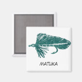 "Matuka vert" Flyfish Art Magnet (Recto/Verso)