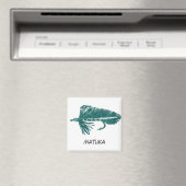 "Matuka vert" Flyfish Art Magnet (In Situ (Lave-vaisselle))
