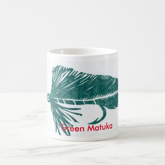 "Matuka vert" truite classique Mug (Centre)