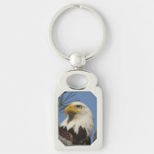 Mature Bald Eagle Close Up Head Sleutelhanger