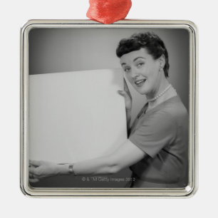 Mature Woman Metalen Ornament