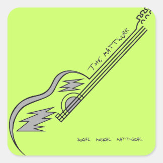 Matwerk vierkante Sticker