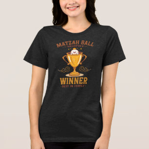 Matzah Ball Soep Liefhebber Tri-Blend Shirt