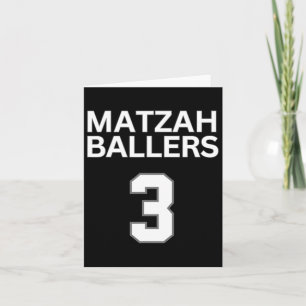 Matzah Ballers 3 Grappig Joods Pun Basketbalteam Kaart