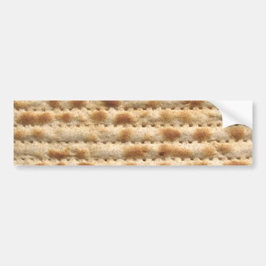 Matzah biscuit platbrood bumpersticker (Voorkant)
